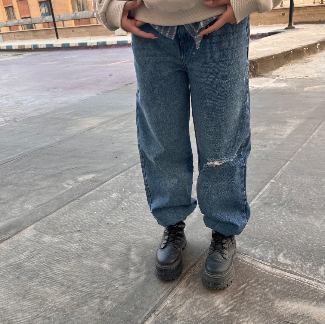 شلوار بگ زاپ دار - Image 2